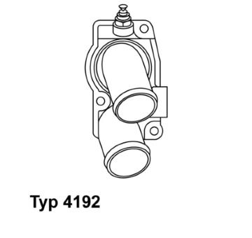 Termostat, chladivo BorgWarner (Wahler) 4192.92D