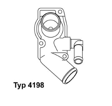 Termostat chladenia BorgWarner (Wahler) 4198.92D