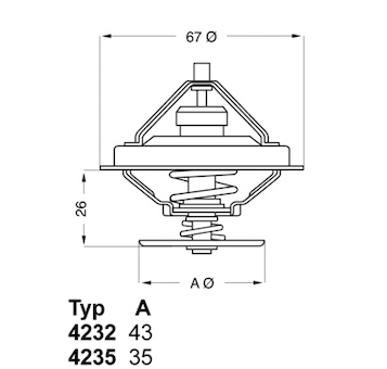 Termostat, chladivo WAHLER 4232.80D