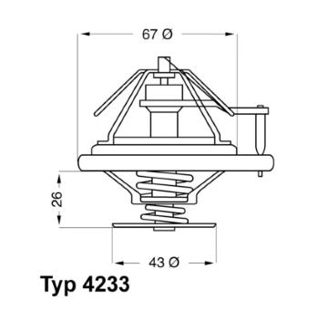 Termostat, chladivo WAHLER 4233.84D