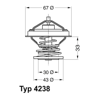 Termostat, chladivo WAHLER 4238.92D