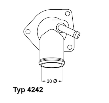 Termostat, chladivo BorgWarner (Wahler) 4242.92D