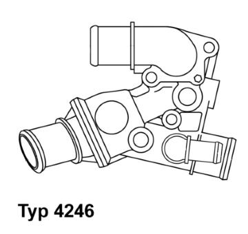 Termostat chladenia BorgWarner (Wahler) 4246.80D