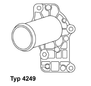 Termostat, chladivo BorgWarner (Wahler) 4249.83D