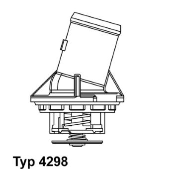 Termostat, chladivo BorgWarner (Wahler) 4298.87D