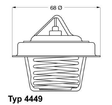 Termostat, chladivo WAHLER 4449.84D