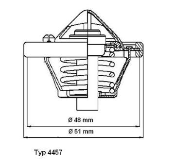 Termostat, chladivo WAHLER 4457.82D