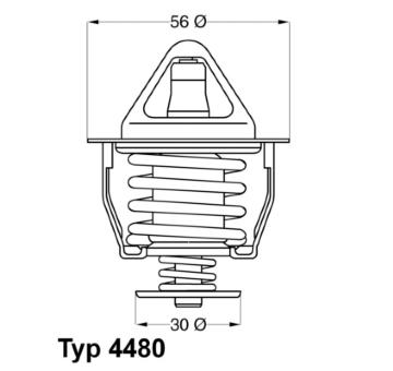 Termostat, chladivo WAHLER 4480.82D