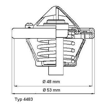 Termostat, chladivo WAHLER 4483.82D