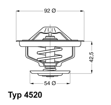 Termostat, chladivo WAHLER 4520.80D