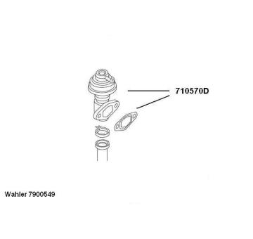 Spätné vedenie výfukových plynov BorgWarner (Wahler) 7900549