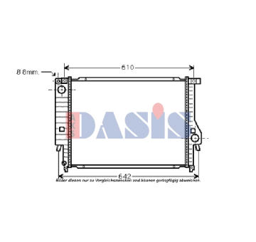 Chladič, chlazení motoru AKS DASIS 050007N