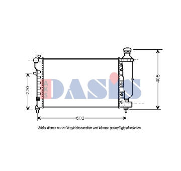 Chladič, chlazení motoru AKS DASIS 060035N