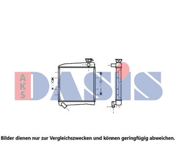 Chladič, chlazení motoru AKS DASIS 060089N