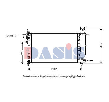 Chladič, chlazení motoru AKS DASIS 061070N