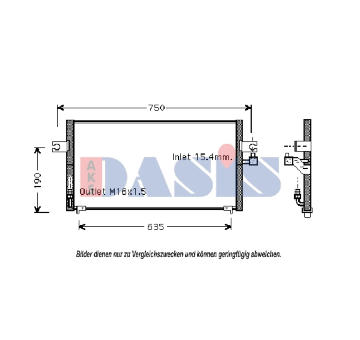 Kondenzátor, klimatizace AKS DASIS 072010N