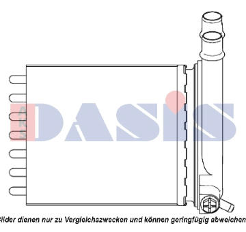 Výměník tepla, vnitřní vytápění AKS DASIS 089006N