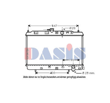 Chladič, chlazení motoru AKS DASIS 100021N