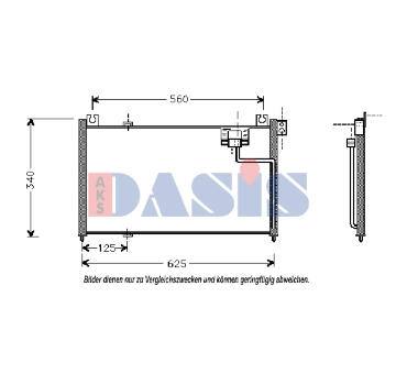 Kondenzátor, klimatizace AKS DASIS 112310N