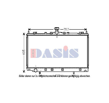 Chladič, chlazení motoru AKS DASIS 140097N