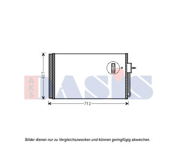 Kondenzátor, klimatizace AKS DASIS 152047N