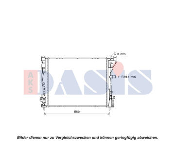 Chladič, chlazení motoru AKS DASIS 180105N