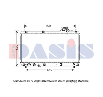 Chladič, chlazení motoru AKS DASIS 210239N