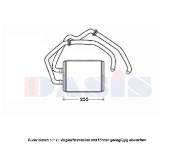 Výměník tepla, vnitřní vytápění AKS DASIS 409008N