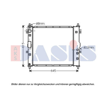 Chladič, chlazení motoru AKS DASIS 510128N