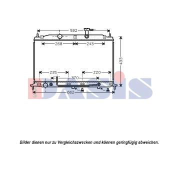 Chladič, chlazení motoru AKS DASIS 560048N