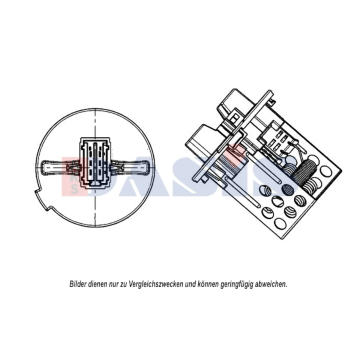 Odpor, vnitřní tlakový ventilátor AKS DASIS 700122N