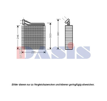 Výparník, klimatizace AKS DASIS 820058N