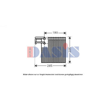 Výparník, klimatizace AKS DASIS 820265N