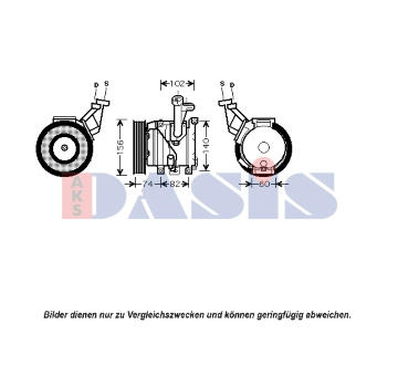 Kompresor, klimatizace AKS DASIS 850563N