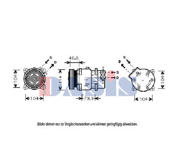 Kompresor, klimatizace AKS DASIS 851371N
