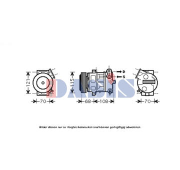 Kompresor, klimatizace AKS DASIS 851604N
