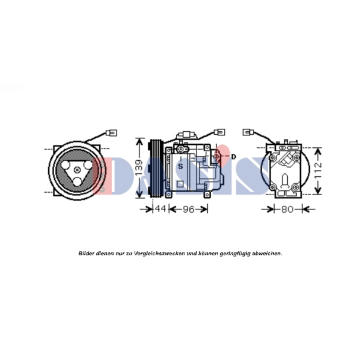Kompresor, klimatizace AKS DASIS 851668N