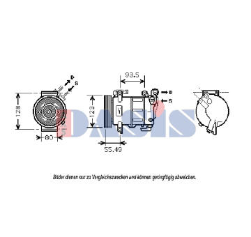 Kompresor, klimatizace AKS DASIS 851813N
