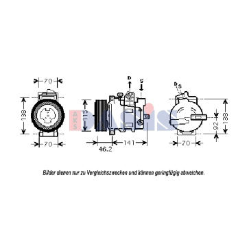 Kompresor, klimatizace AKS DASIS 851849N