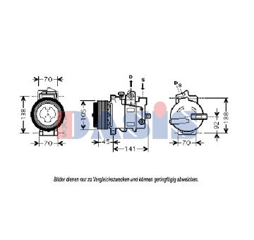 Kompresor, klimatizace AKS DASIS 851850N