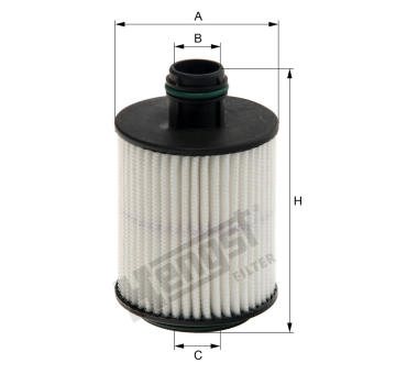 Olejový filtr HENGST FILTER E124H D202