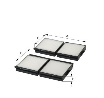 Filtr, vzduch v interiéru HENGST FILTER E1938LI