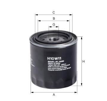 Olejový filtr HENGST FILTER H10W11