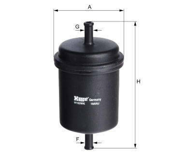 Palivový filtr HENGST FILTER H153WK