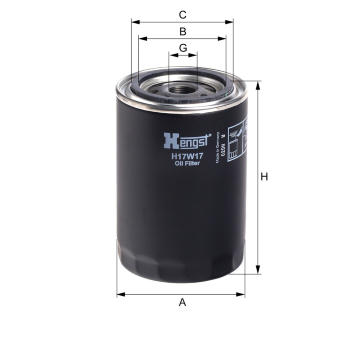 Olejový filtr HENGST FILTER H17W17