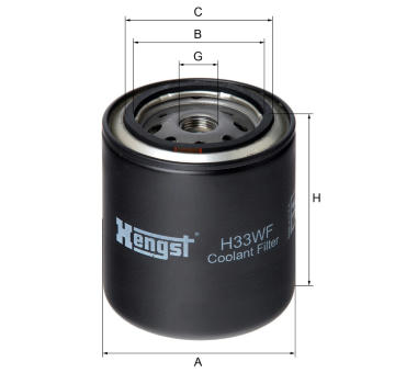 Filtr chladiva HENGST FILTER H33WF