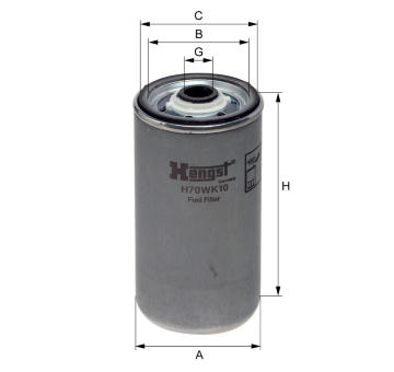 Palivový filtr HENGST FILTER H70WK10