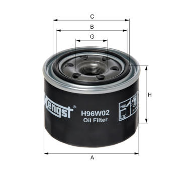 Olejový filtr HENGST FILTER H96W02