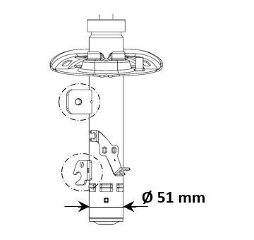 Tlumič pérování KYB 3348012