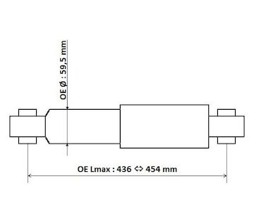 Tlumič pérování KYB 3450003